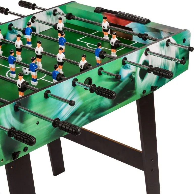 Masă de fotbal Belfast, 121 x 101 x 79 cm, pliabilă, cu imprimeu