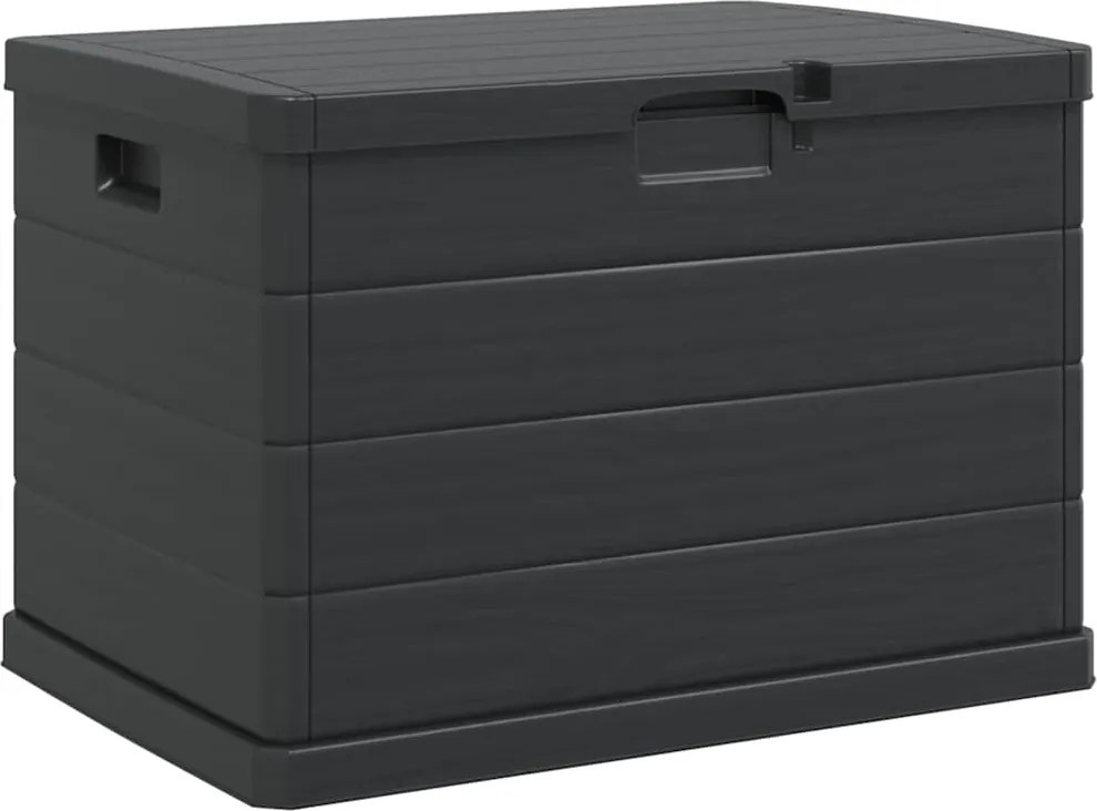 vidaXL Cutie de depozitare pentru grădină Antracit 77,5 x 54,5 x 53 cm