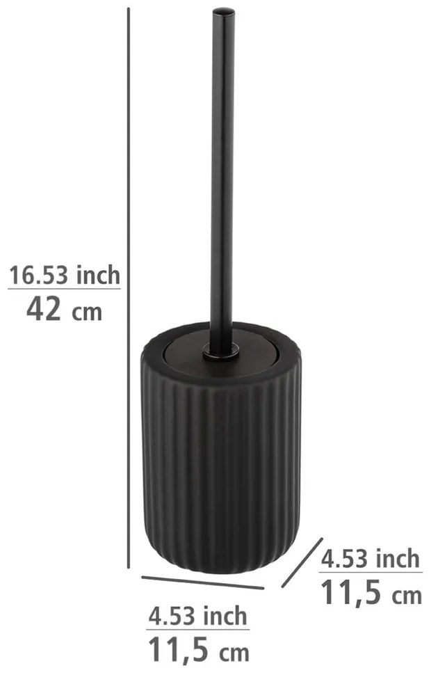 Perie de toaletă Wenko Belluno, negru