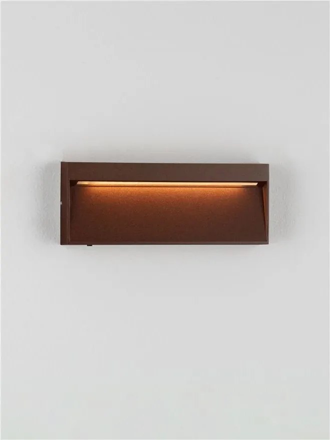 Mini Aplica perete exterior IP65, LED CCT Drat corten