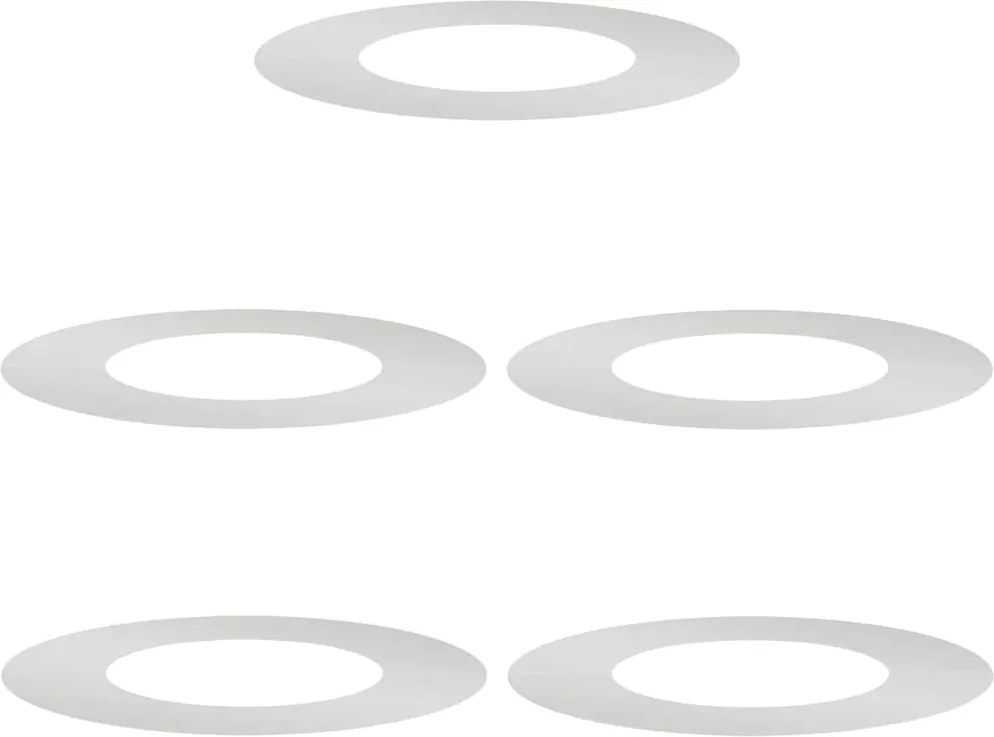 vidaXL potrivit pentru inele de copac plat 5 pcs Argintiu Ø40 / 70 cm