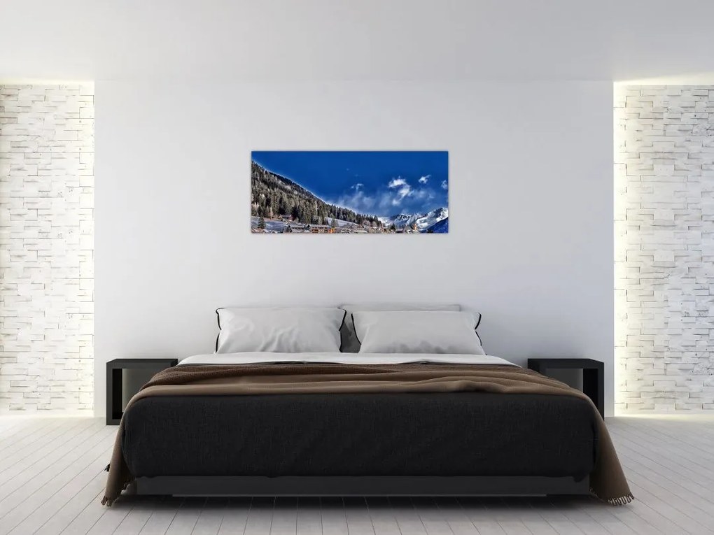 Tablou - Orășel de munte (120x50 cm)