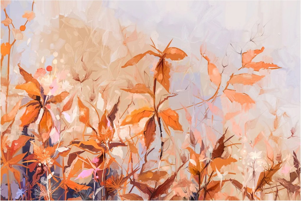 Tablou - Flori pictate (90x60 cm)