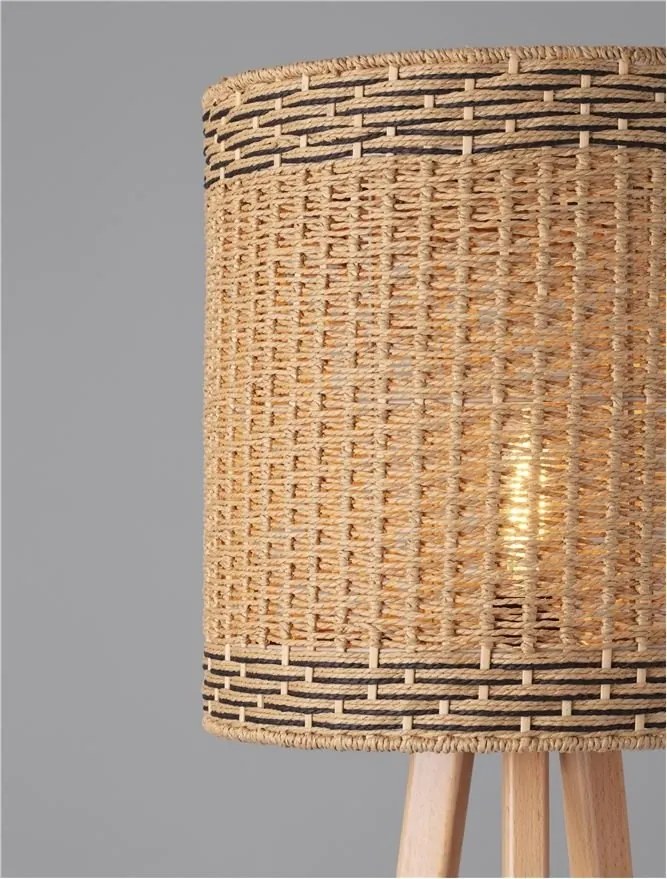 Lampa de podea boho style design natural PLETTE