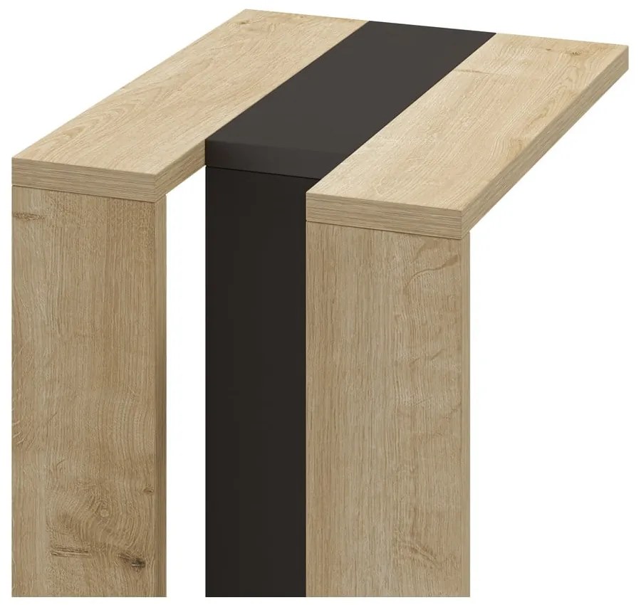 Măsuță auxiliară cu aspect de lemn de stejar 40x30 cm Macha – Marckeric