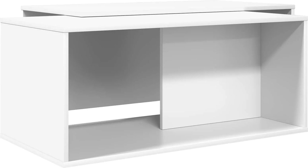 vidaXL Set de măsuțe de cafea 2 pcs Alb Lemn compozit