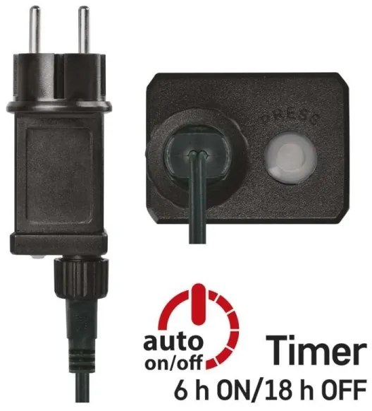 Ghirlandă LED de exterior, 600 LED/17 m, IP44, alb cald