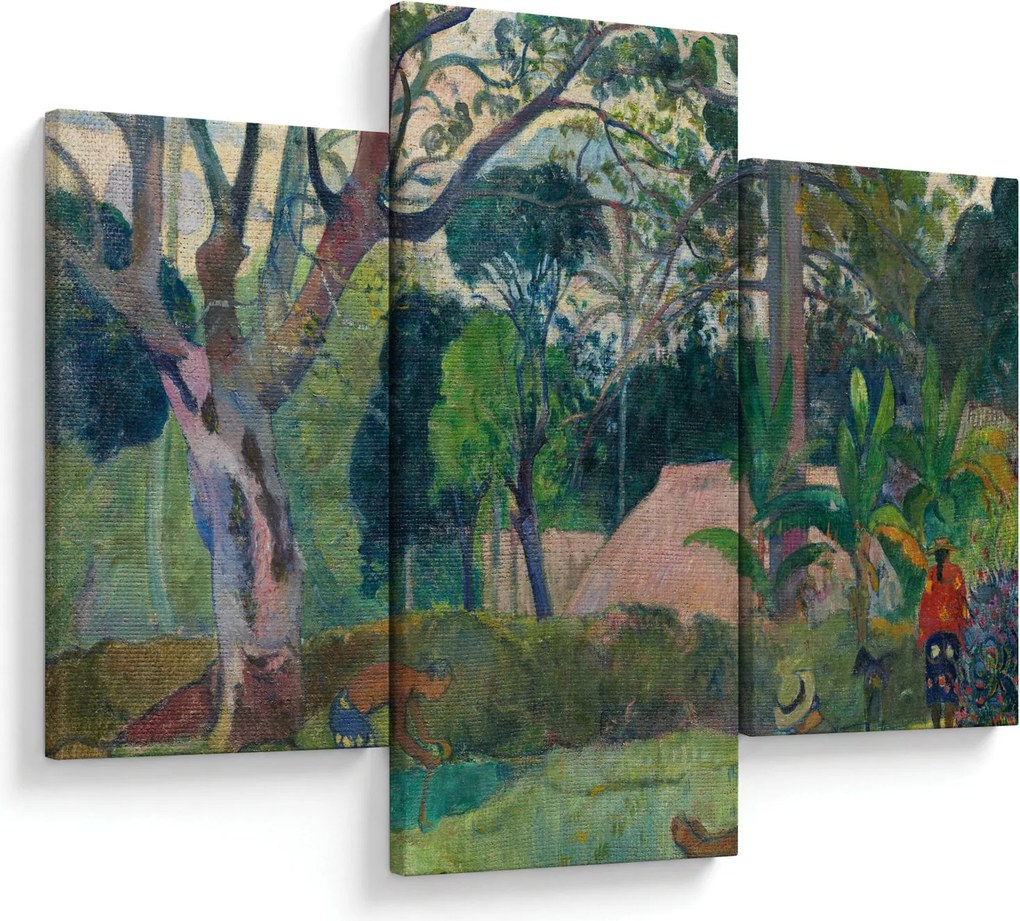 Tablou - Paul Gauguin, Te raau rahi (The Big Tree), reproducere (90x60 cm)