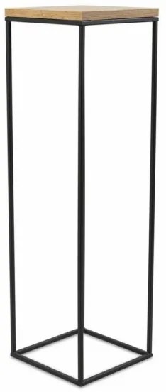 Suport flori BASICLOFT 80x24 negru/maro