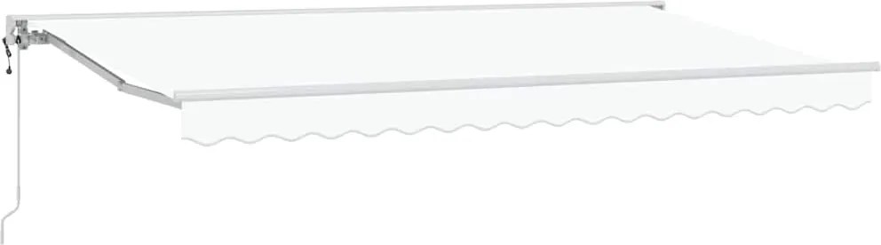 vidaXL Cadru de copertină Alb 400 x 200 cm Poliester cu Acoperire PU