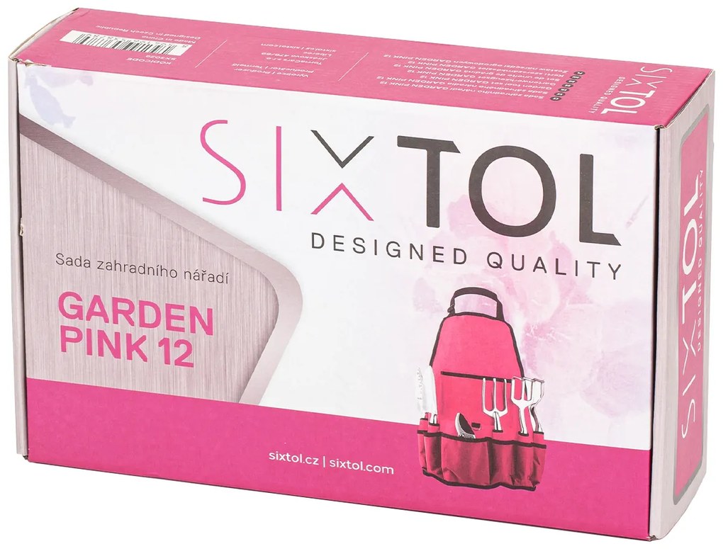 Set scule grădinărit Sixtol Garden pink, 12 buc.,