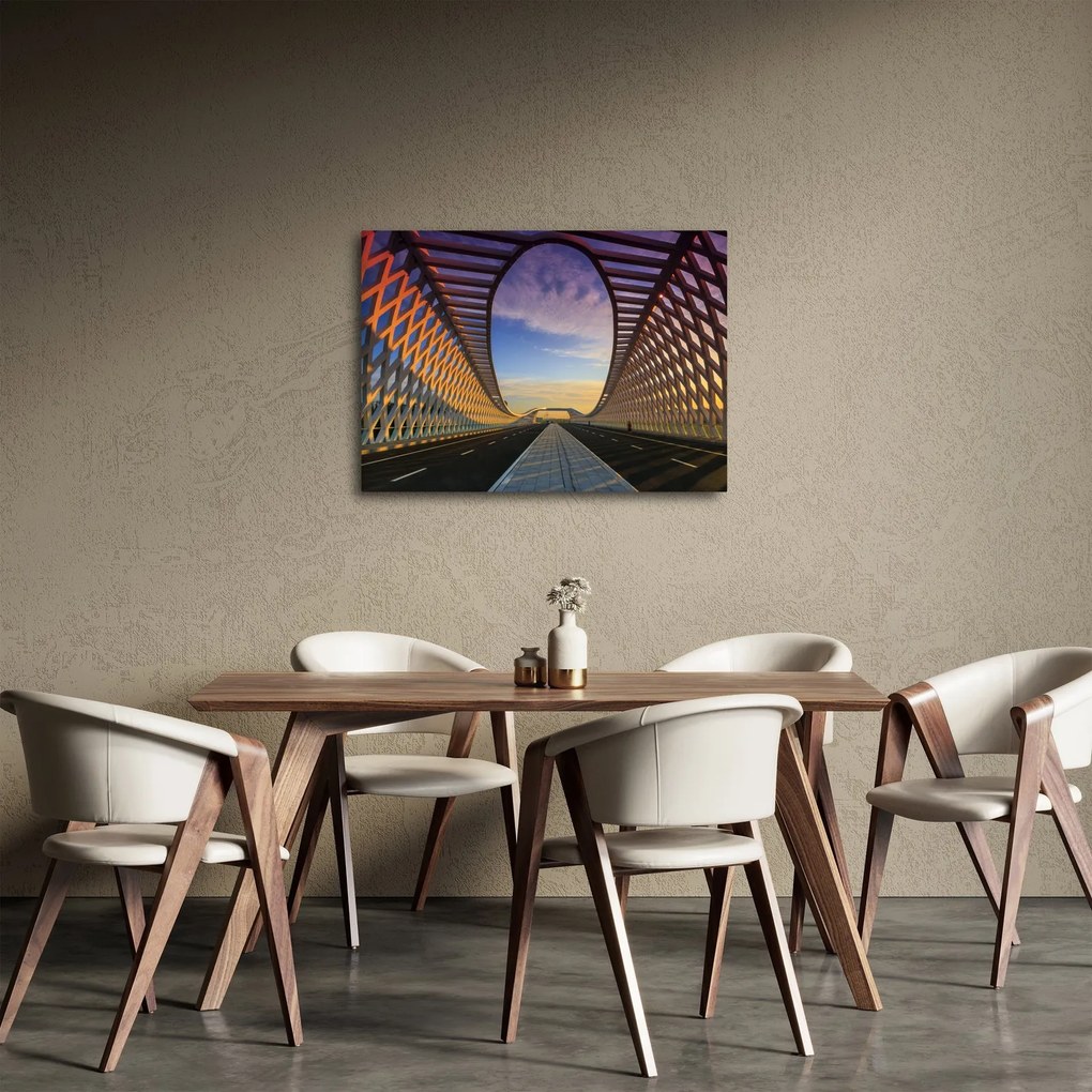 Tablou - Pod cu arhitectură modernă (70x50 cm)