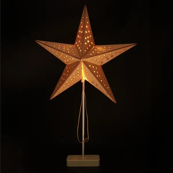 Brilagi - Stea LED de Crăciun, 62 x 40 cm, alimentare 3x AA