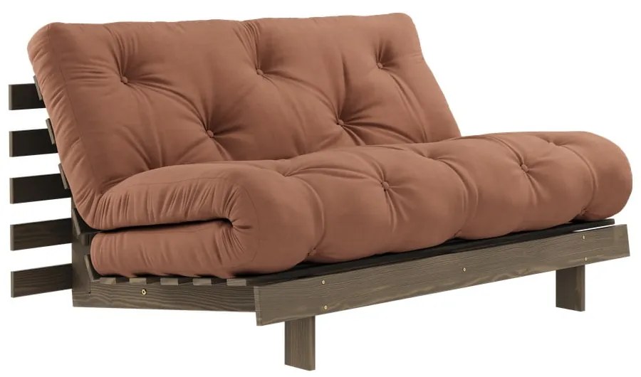 Canapea portocaliu arămiu extensibilă 140 cm Roots – Karup Design