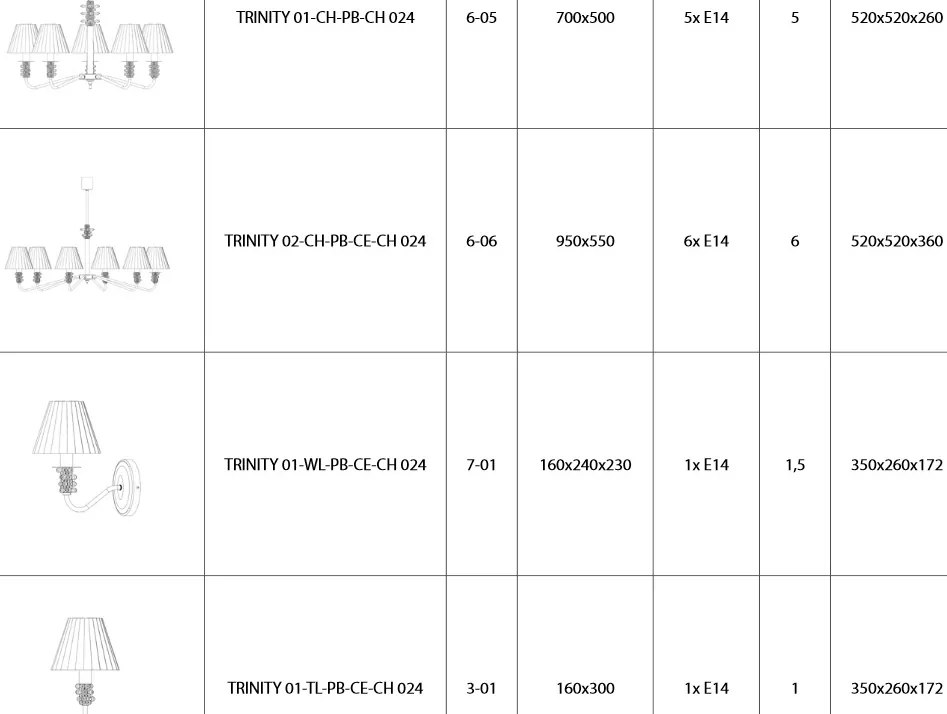 Veioza LUX design modern, Cristal Bohemia Exclusive TRINITY 01-TL