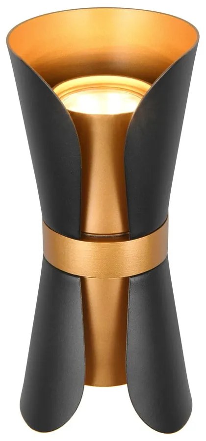 Aplică de perete neagră/în culoarea bronz Coat – Trio