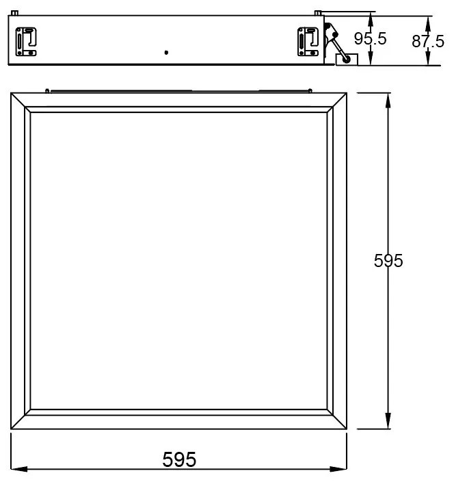 Panou incastrabil LED efect vizual luminator cer albastru BLUE SKY 60x60cm