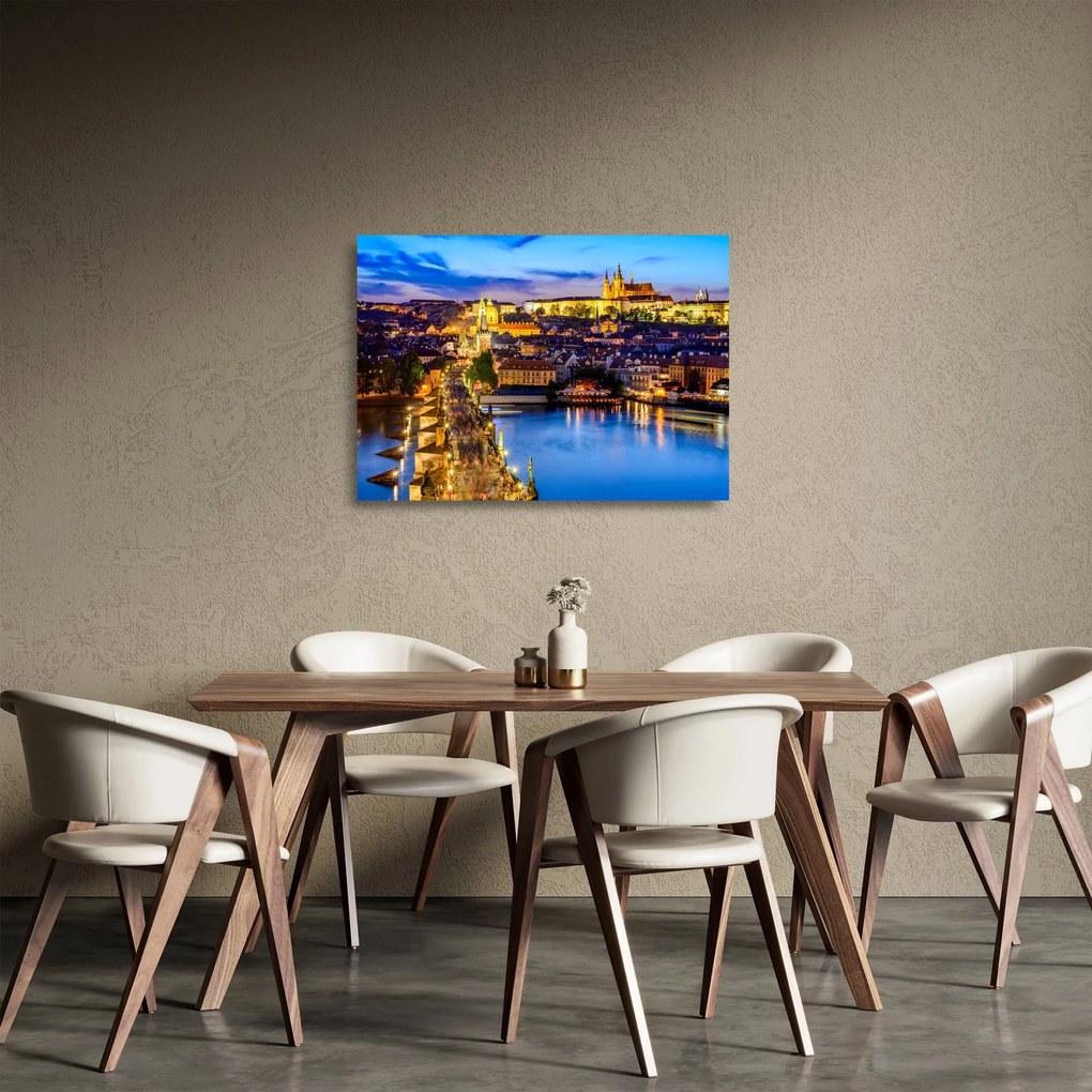 Tablou pe sticlă - Podul Carol, Praga, Republica Cehă (70x50 cm)