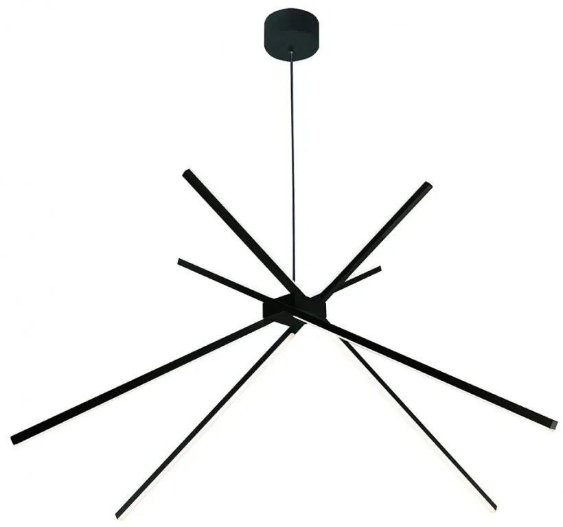 Lustra LED design modern SPIDER negru P0412 MX