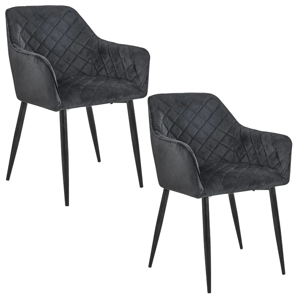 Scaun de masă Sunanda (Negru) (2buc). 1069502