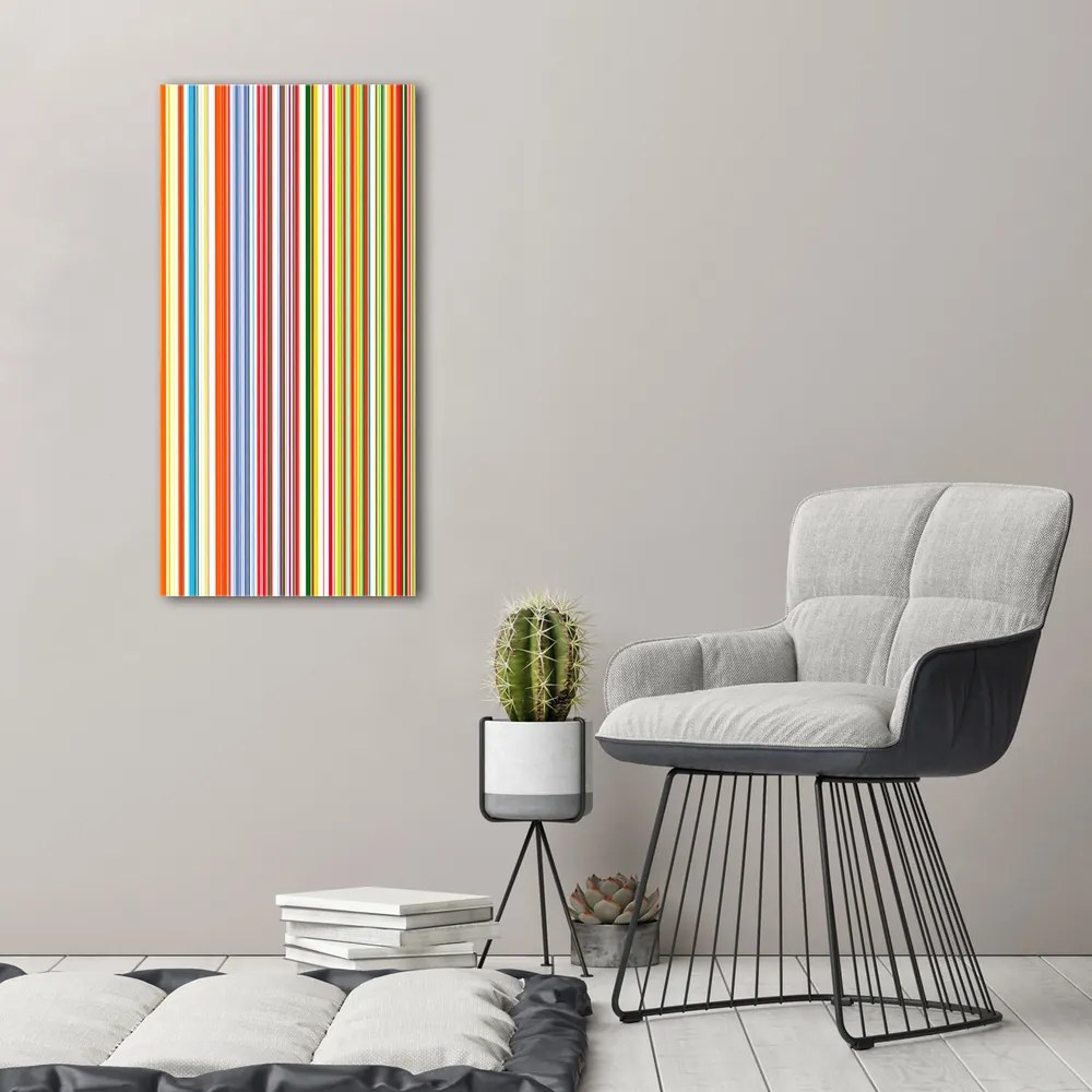 Tablou pe pânză canvas Dungi colorate