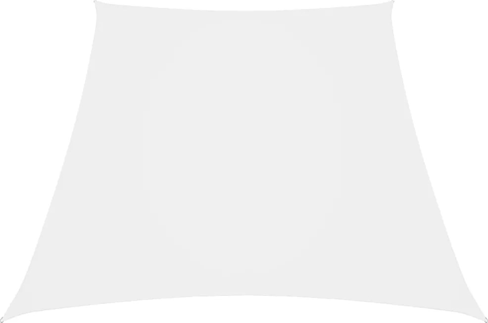 vidaXL Pânză parasolar, alb, 3/4x3 m, țesătură oxford, trapez