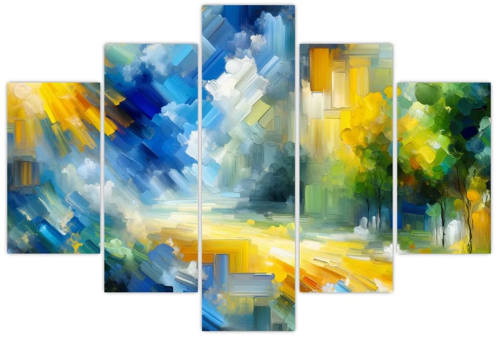 Tablou - Zi însorită abstractă (150x105 cm)