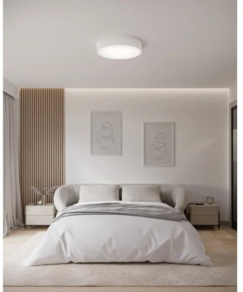 Plafonieră LED CLEO 43W 230V 4000K, Ø 40 cm, albă