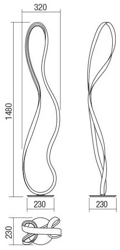 Lampadar LED dimabil Redo 01-1532 NUBO LED/34,5W/230V alb