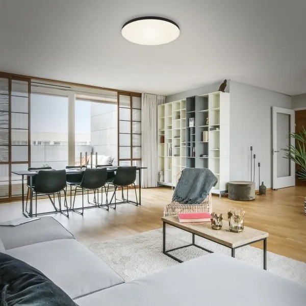 Plafonieră LED Briloner 7068-015 FLAME LED/24,5W/230V 3000K negru