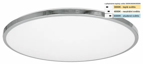 Plafonieră LED pentru baie Top Light SILVER LED/24W/230V IP44 d. 39 cm crom lucios