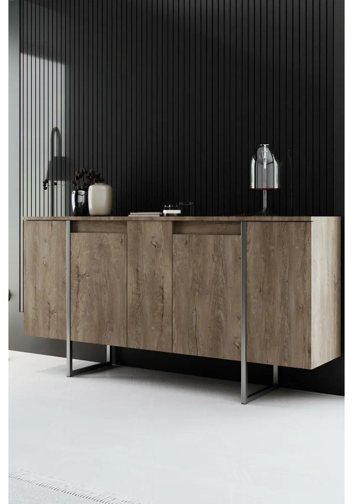 Dulap Luxe Walnut and Silver