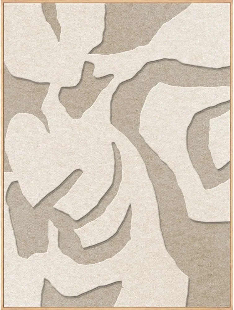 Tablou cu ramă/acustic 3D 90x120 cm Soft Embrace 1 – Malerifabrikken