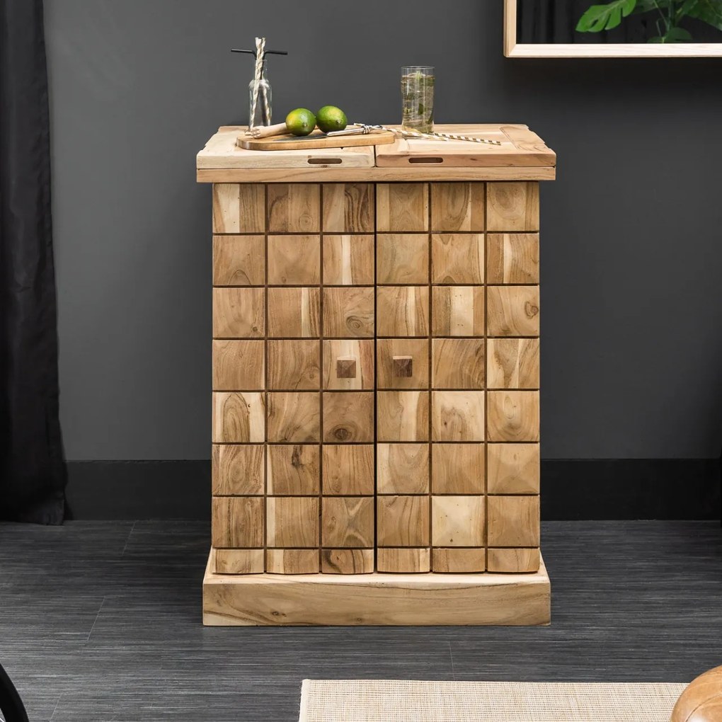 Bar din lemn salcam, Mosaico 130cm