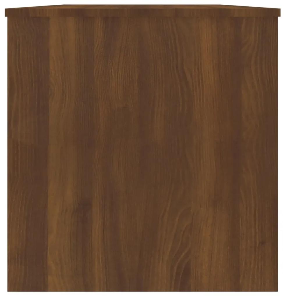 Masuta de cafea, stejar maro, 102x50x52,5 cm, lemn prelucrat 1, Stejar brun