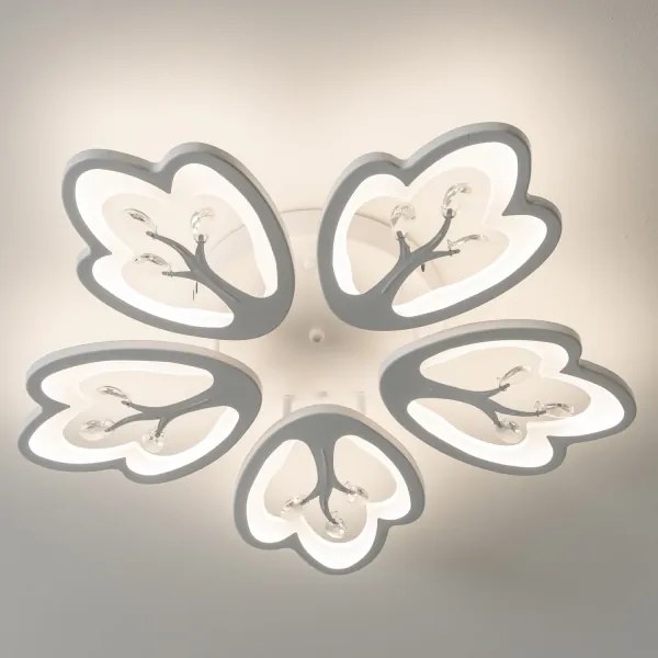 Lustră LED dimabilă aplicată Brilagi TWIST LED/80W/230V 3000-6500K alb + telecomandă