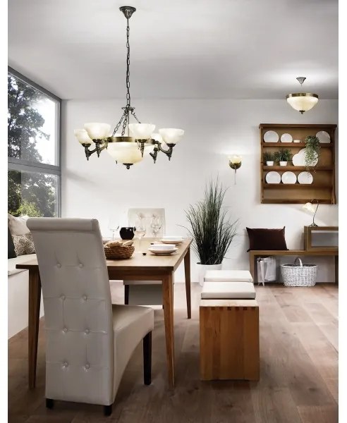 EGLO 85858 - Lustra cu lant MARBELLA 9xE14/60W