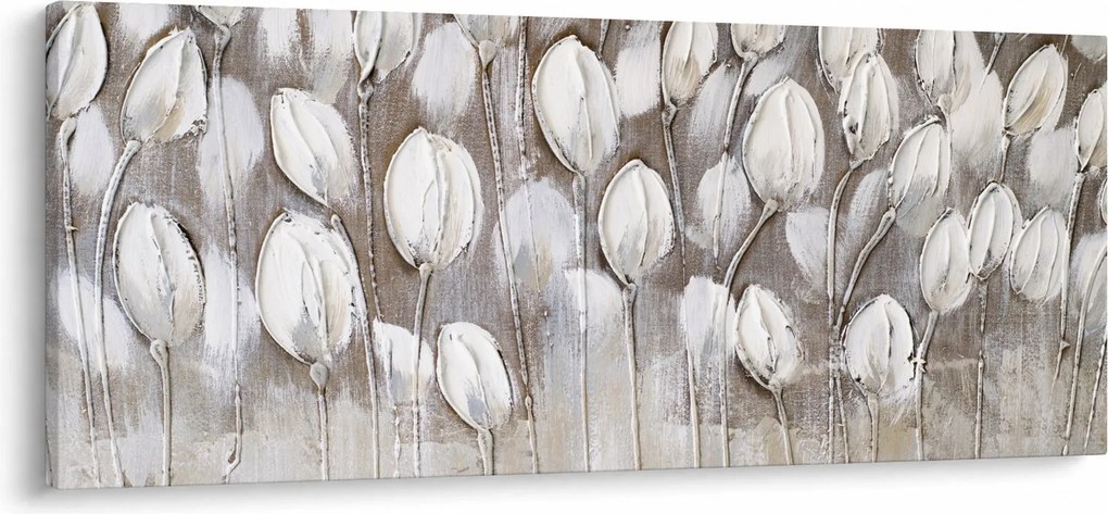 Tablou - Lalele structurate (120x50 cm)