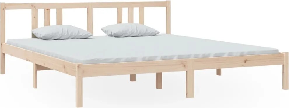 vidaXL Cadru de pat Super King, 180x200 cm, lemn masiv
