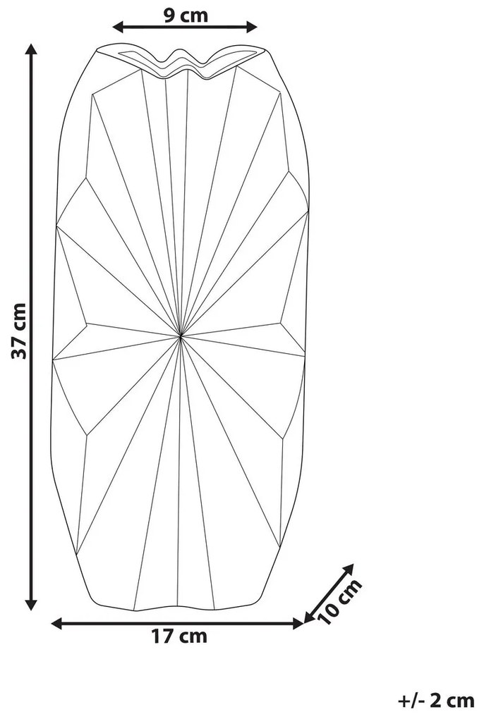 Vază 37 cm Alel (auriu). 1077342