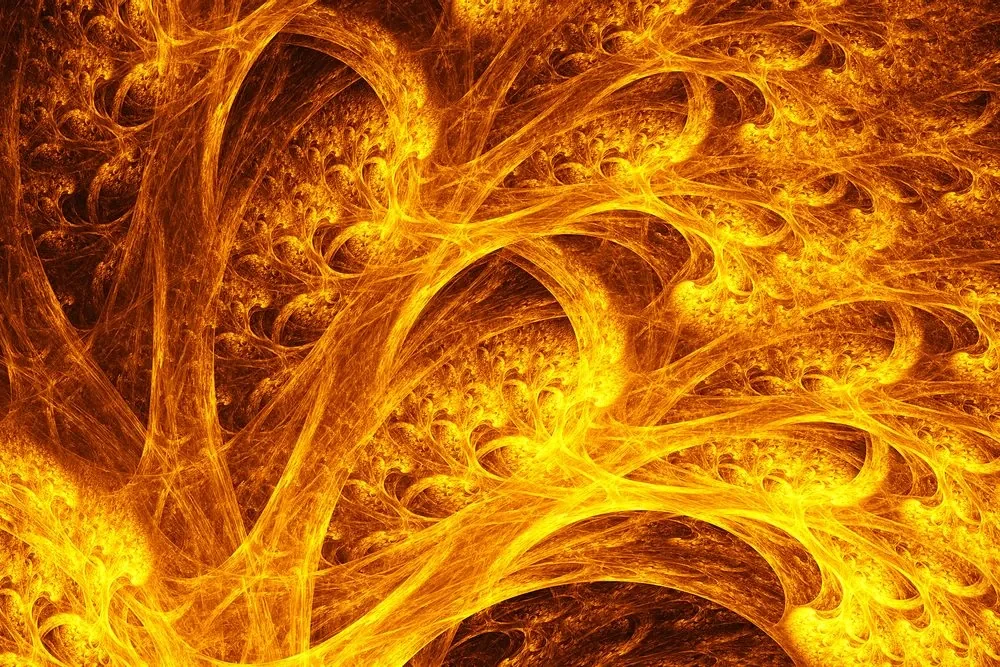 Tablou pădure abstractă