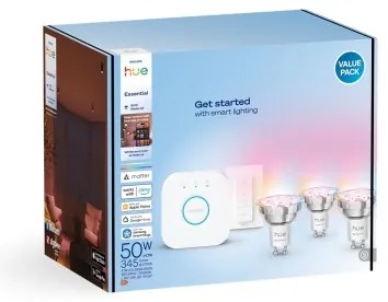 Set de bază Philips Hue WACA 3xGU10/4,7W 2200-6500K + dispozitiv de conectare