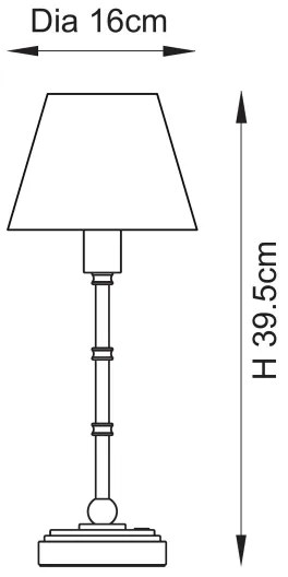 Lampă LED reîncărcabilă dimabilă de masă Endon 114796 BURLEY LED/1,5W/5V alamă/albastru