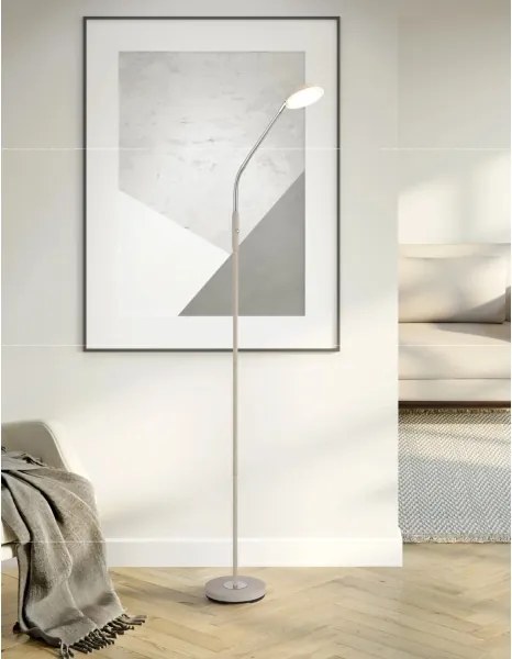 Globo 58504SSA - Lampă de podea LED dimabilă cu control tactil SILVIO LED/6,5W/230V, bej