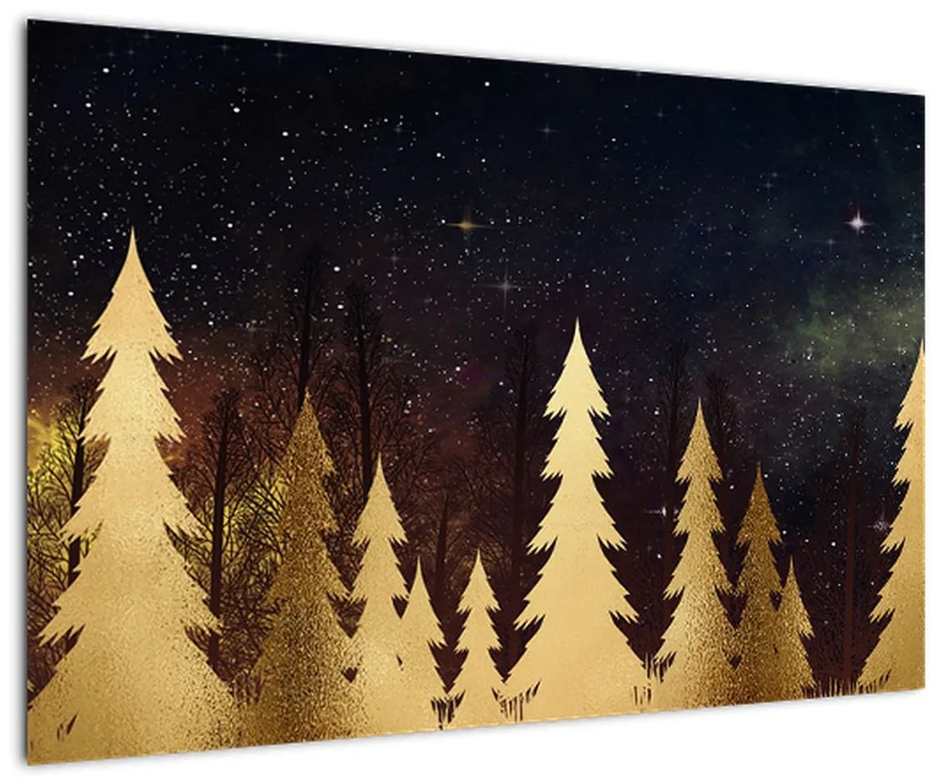 Tablou - Noapte de aur (90x60 cm)