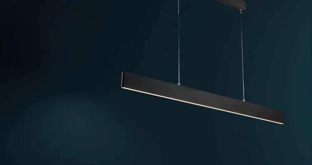 Lustra LED suspendata design modern Step negru 23W 4000K
