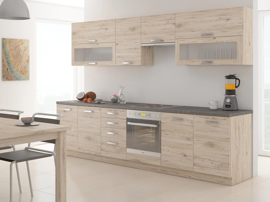 Dulap de bucătărie pentru alimente Bergenia 40 DK 210 2F (stejar bordeaux). 1032874