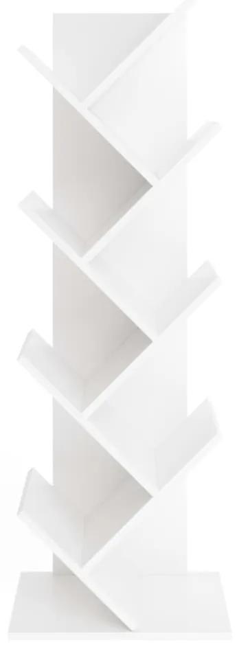 FMD Biblioteca geometrica verticala, alb 1, Alb