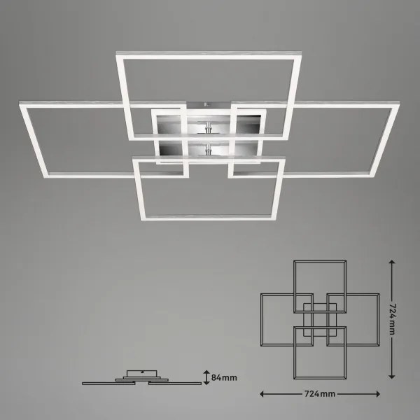 Lustră LED dimabilă aplicată FRAME LED/50W/230V Wi-Fi Tuya Brilo + telecomandă