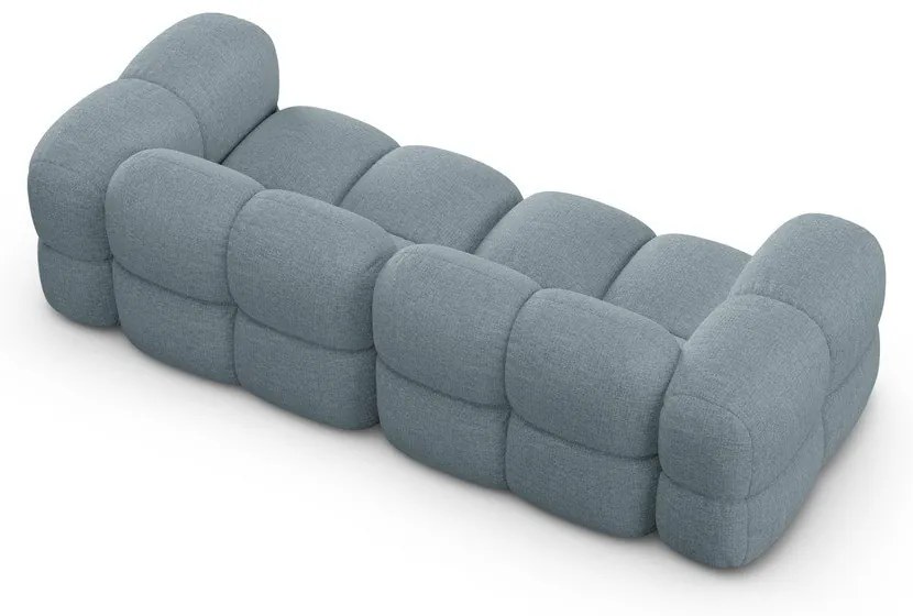 Canapea albastru-deschis 250 cm Loretto – Cosmopolitan Design